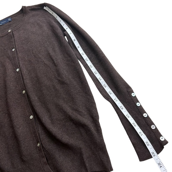 Zara Women’s Brown Button Down Cardigan. Size M. - Picture 7 of 7